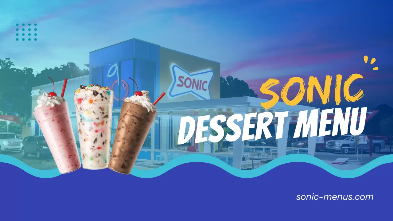 Sonic dessert menu